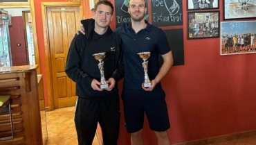 Simon Majcen dvoranski državni vicekprvak HUT-a u parovima